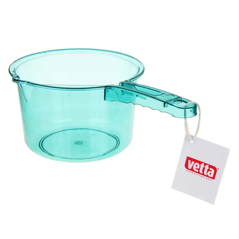 VETTA Ковш, прозрачный пластик, 2 литра, 3 цвета