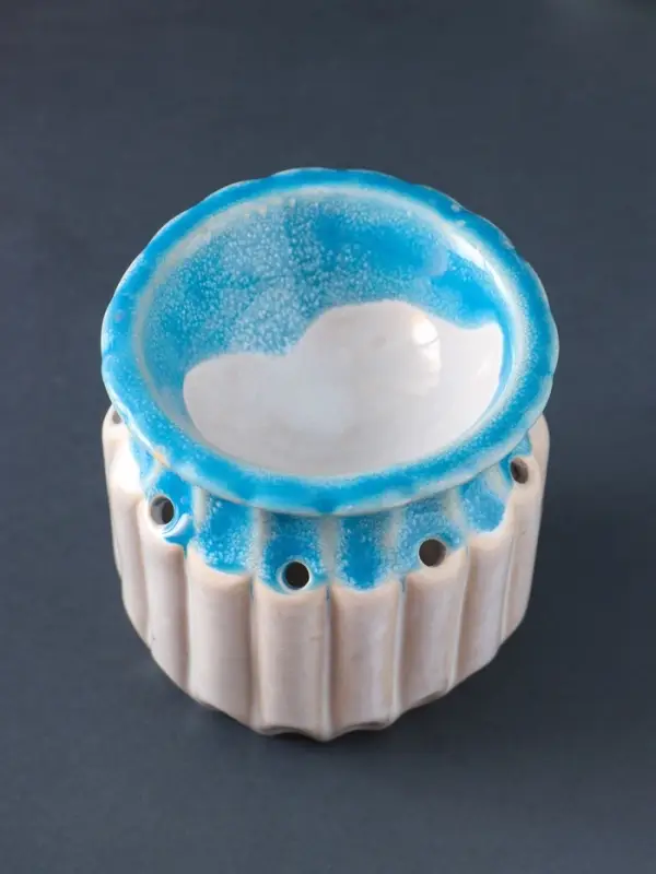 Аромалампа для эфирных масел &laquo;Греческая амфора&raquo;, керамика, синий, 9&times;9&times;9.5 см