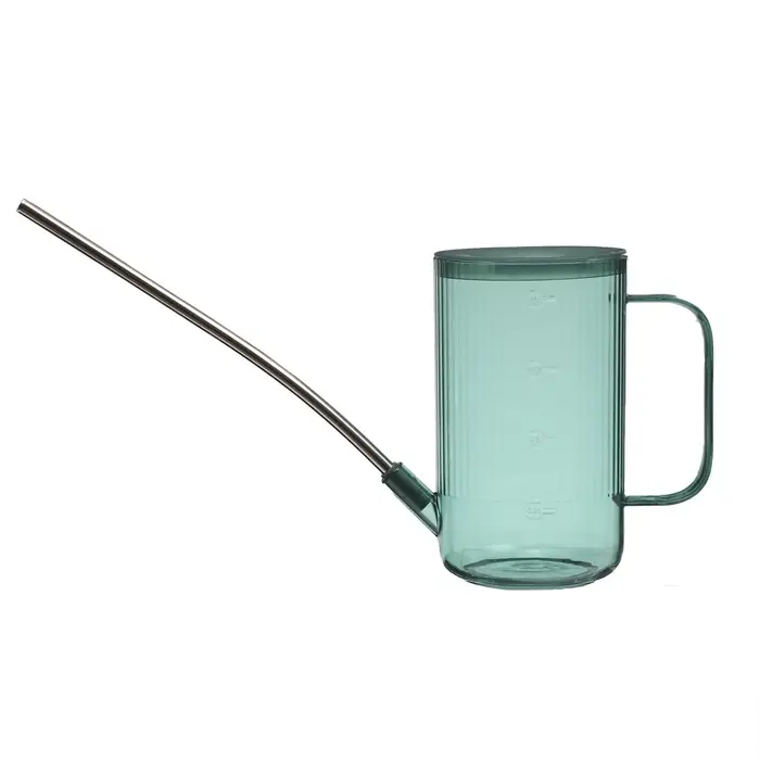 Лейка с длинным носиком, 1 л, без рассеивателя, зелёная, Greengo