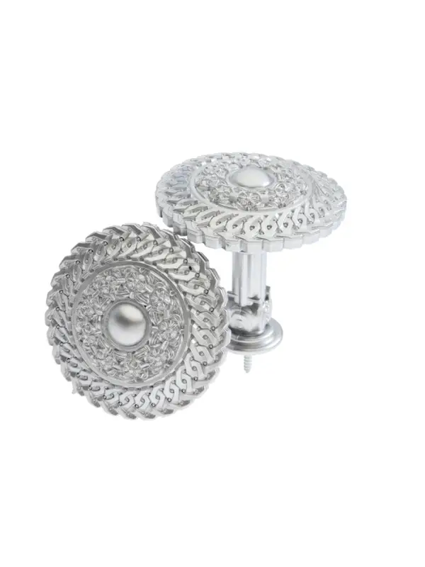 Держатель для штор CAPPIO KS030, d=95 мм, цвет серебро, 2 шт.