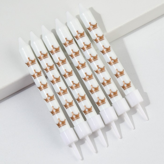 Свечи для торта «С Днем рождения», 6 шт., 9 х 0,8 см Свечи для торта «С Днем рождения», 6 шт., 9 х 0,8 см