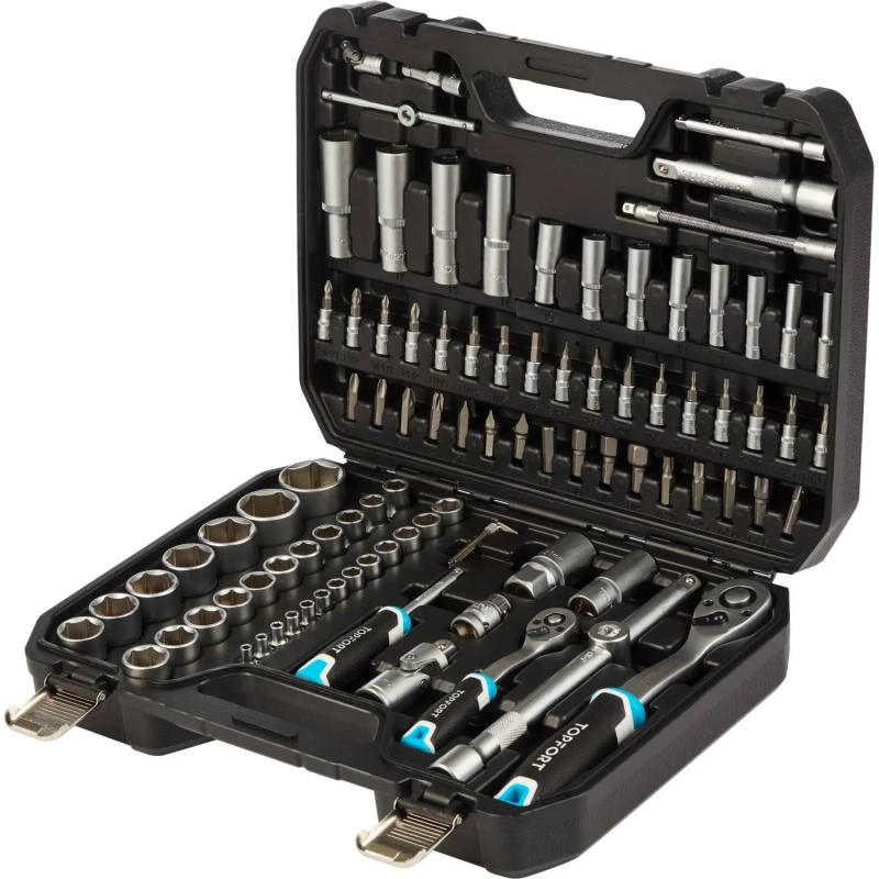 Набор инструмента Topfort 94 предметов  1/4 и 1/2