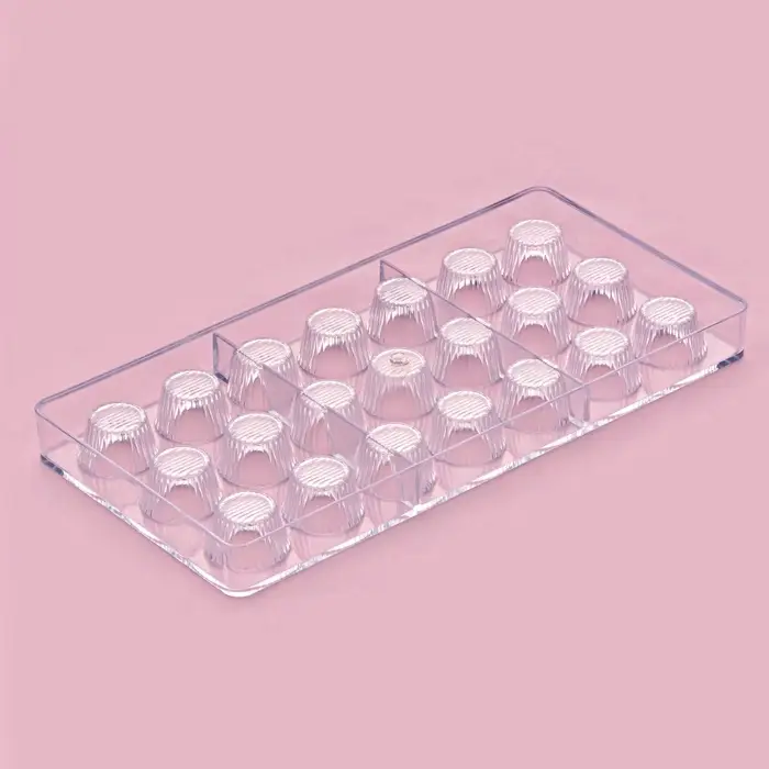 Форма для конфет и шоколада KONFINETTA &laquo;Конфетти&raquo;, пластик, 27.5&times;13.5 см, 21 ячейка, прозрачная