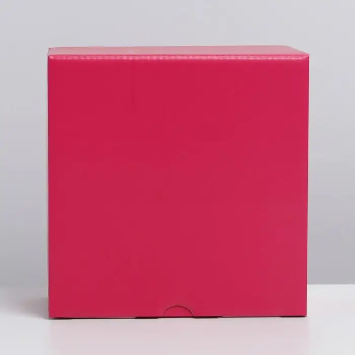 Коробка подарочная складная, упаковка, «Фуксия», 15 х 15 х 7 см Коробка подарочная складная, упаковка, «Фуксия», 15 х 15 х 7 см