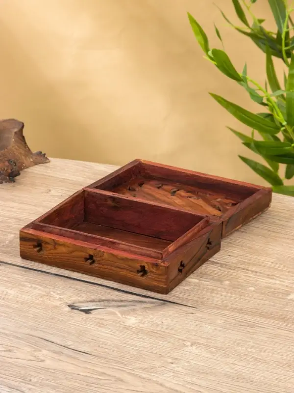 Шкатулка резная &laquo;Хранитель&raquo;, 18&times;13&times;6 см, дерево шишам