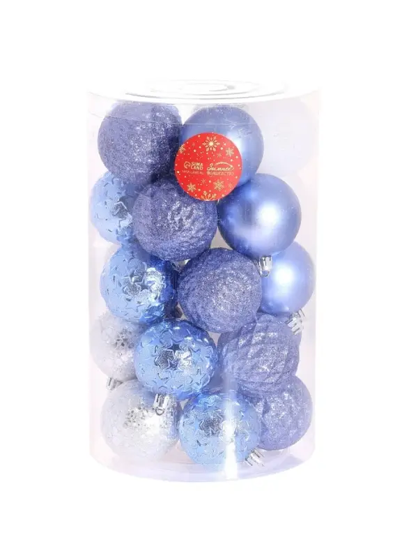 Ёлочные игрушки &laquo;Метелица&raquo; звёздочки, d=6 см, 25 шт., МИКС