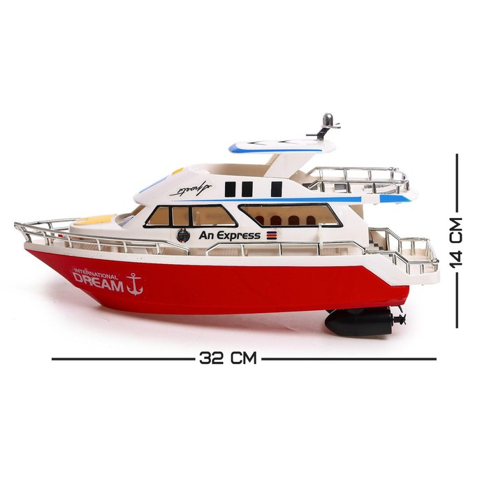 Катер радиоуправляемый «Яхта», работает от батареек, МИКС Катер радиоуправляемый «Яхта», работает от батареек, МИКС