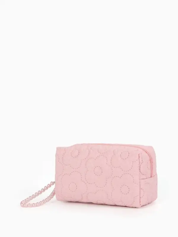 Косметичка дор Цветок 17*6*9, отд на молнии, розовый