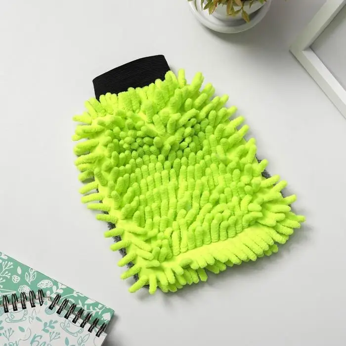 Варежка для деликатной уборки Raccoon, 22&times;15 см, 47 г, микрофибра букли двухсторонняя