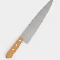 Нож кухонный Carbon поварской, лезвие 30 см, с деревянной ручкой