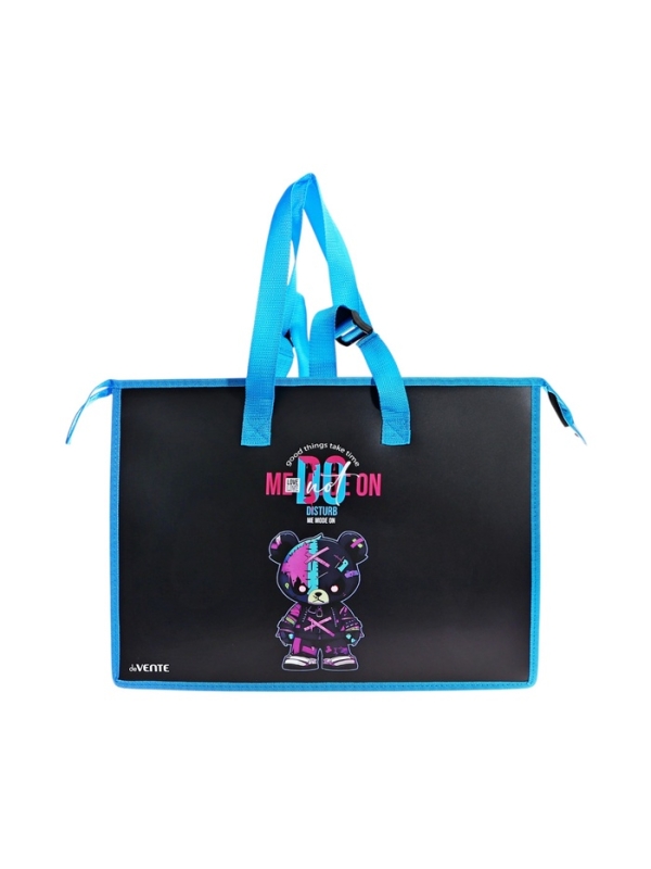 Папка А3 , 467х338х100 мм, deVENTE Папка А3 , 467х338х100 мм, deVENTE "No Disturb Mode", с ручками, пластиковая, молния сверху, внутренний карман