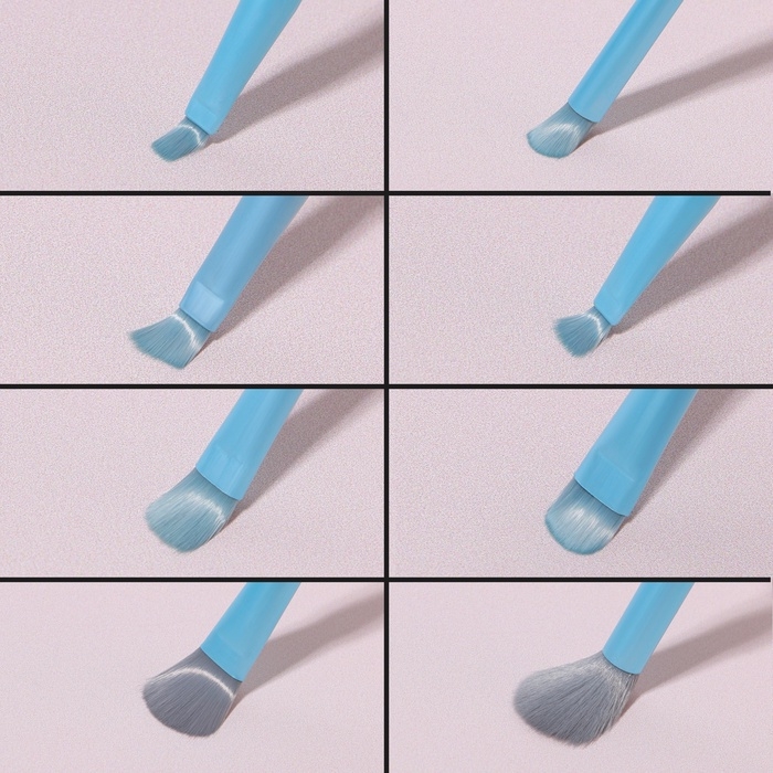 Набор кистей для макияжа «Pastel», 8 предметов, PVC-чехол, цвет голубой Набор кистей для макияжа «Pastel», 8 предметов, PVC-чехол, цвет голубой