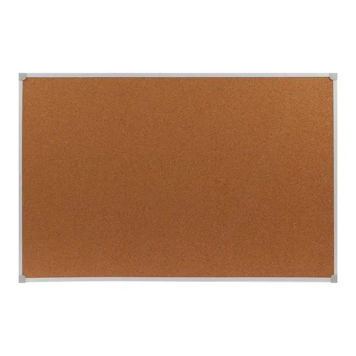 Доска пробковая, Calligrata, 60&times;90 см, в ПВХ рамке белого цвета, серые уголки