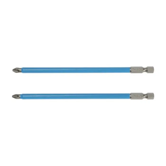 Биты ТУНДРА, намагниченные, сталь CrV, PH2&times;150 мм, 2 шт.