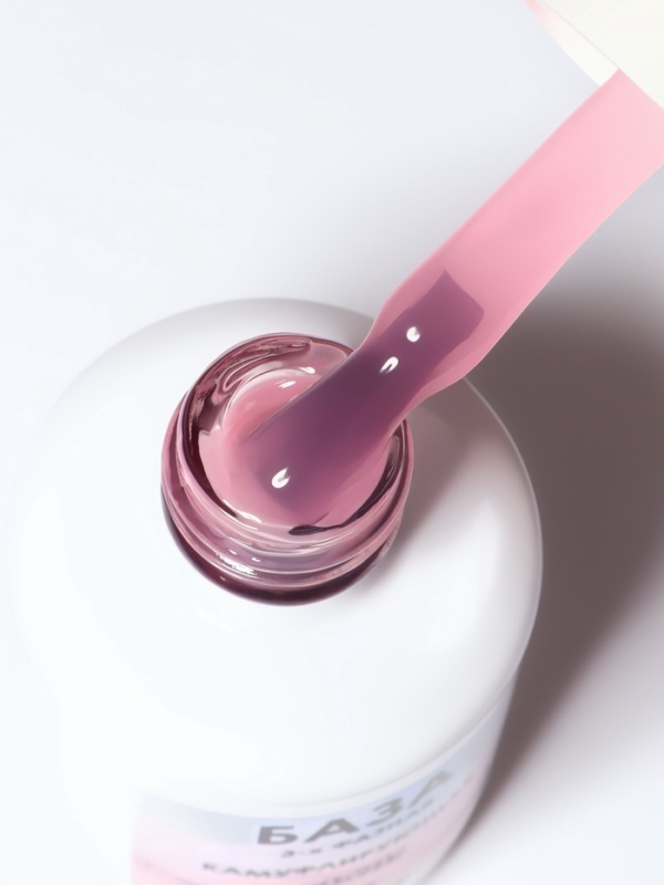 База камуфлирующая д/маникюра 3-х фазная LED/UV 15мл (010) накл QF База камуфлирующая д/маникюра 3-х фазная LED/UV 15мл (010) накл QF