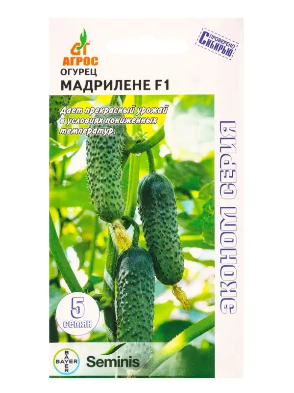 Семена Огурец "Мадрилене" F1 5 шт