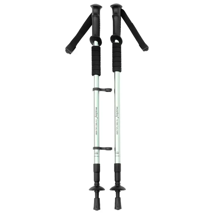 Палки трекинговые maclay Alu 100, телескопические, 3-секционные, до 135 см, 2 шт.