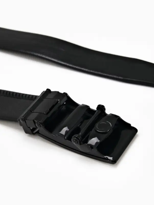 Ремень мужской, ширина 3.5 см, пряжка автомат, чёрный, МИКС