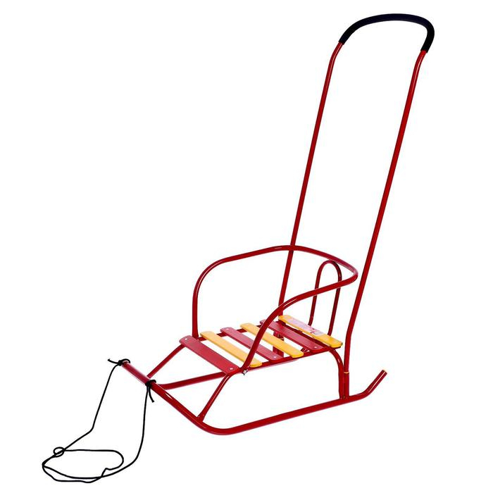 Санки «Ветерок 6», цвет алый Санки «Ветерок 6», цвет алый