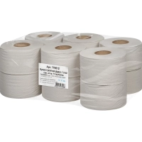 Бумага туалетная д/дисп 1сл серая втор 200ф 12рул/уп_Т-0024/Т-0024А