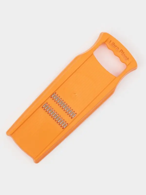 Тёрка для корейской моркови Libra Plast, 33&times;12 см, с широкой ручкой, оранжевая