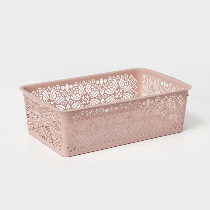 Корзина для хранения Floral, 25×15×7.5 см, МИКС Корзина для хранения Floral, 25×15×7.5 см, МИКС