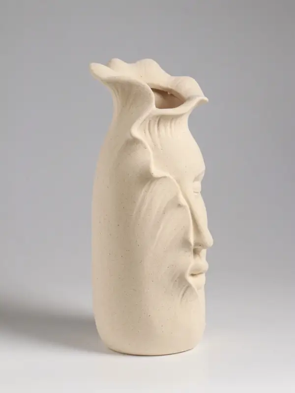 Ваза настольная керамика Ваза настольная керамика "Терсеро" 23,5х10 см, бежевый