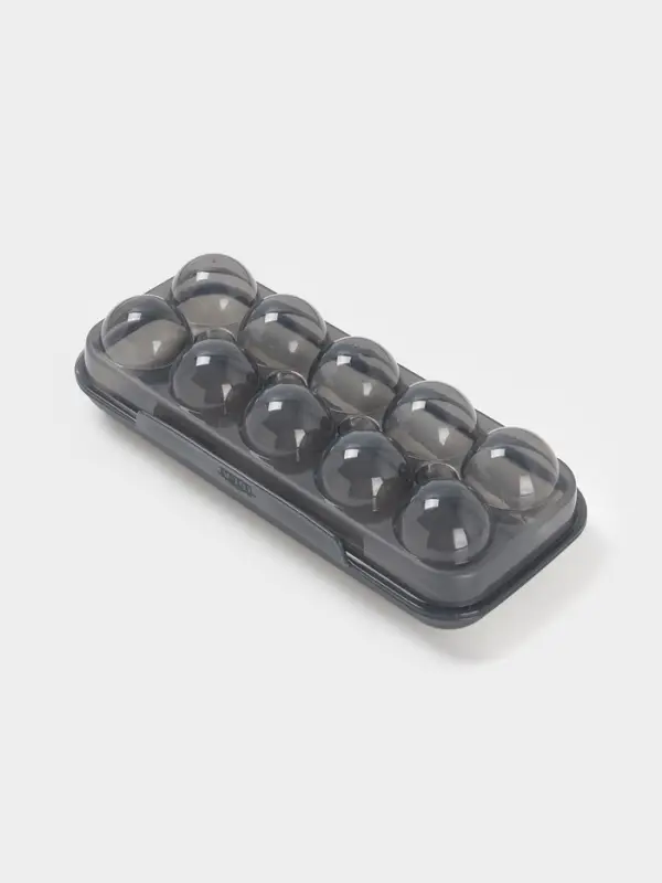 Контейнер для хранения яиц IDEA, 10 ячеек, 26.5&times;11.5&times;7 см, пластик, МИКС