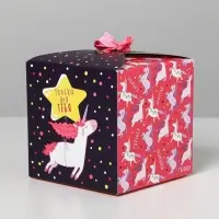 Коробка подарочная складная, упаковка, «Сюрприз», 12 х 12 х 12 см