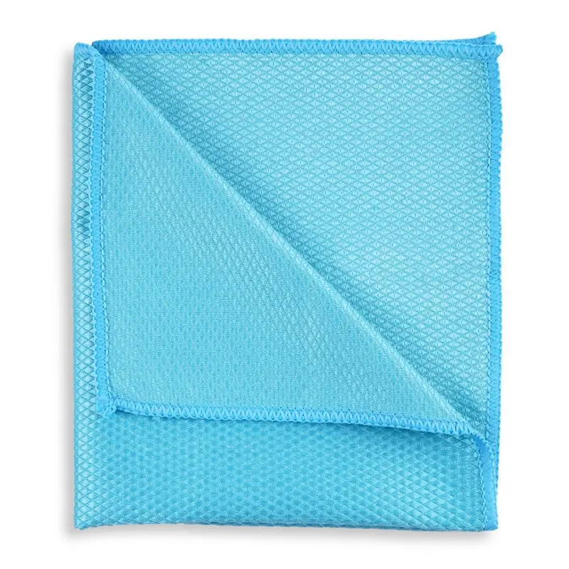 08 Салфетка микрофибра сверхплотная для чистки стекол AVS MF-6107 (35х40см)(1шт)