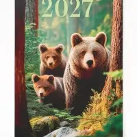 Календарь 2027 перекидной на ригеле А3 &laquo;Животные&raquo;