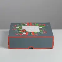 Упаковка для кондитерских изделий «С Новым годом!», 20 х 17 х 6 см