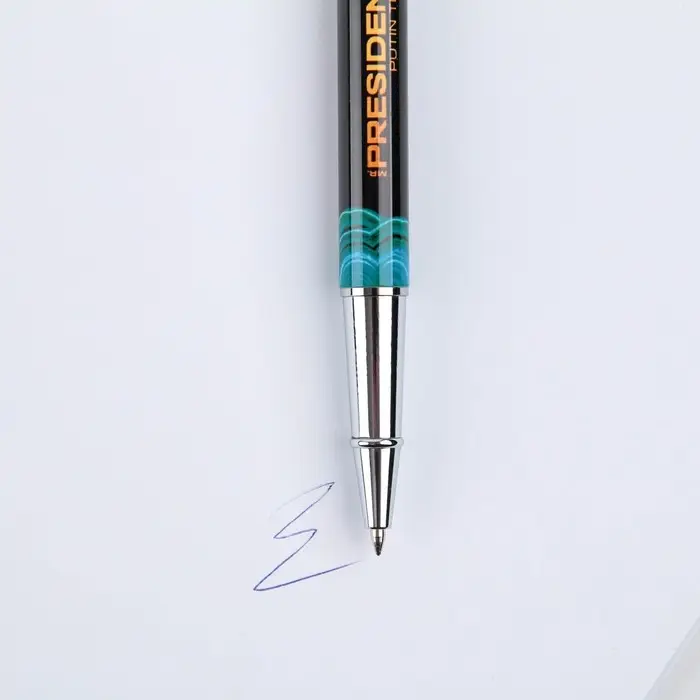 Ручка металл с колпачком «Природа — лучший художник РОССИИ», фурнитура серебро, 1.0 мм Ручка металл с колпачком «Природа — лучший художник РОССИИ», фурнитура серебро, 1.0 мм