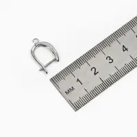 Набор 2 пары швензы с английской застежкой для сережек, 20&times;13 мм, серебро