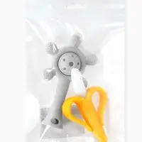 Набор силиконовых прорезывателей для зубов «Банан, погремушка», 2 шт., Крошка Я