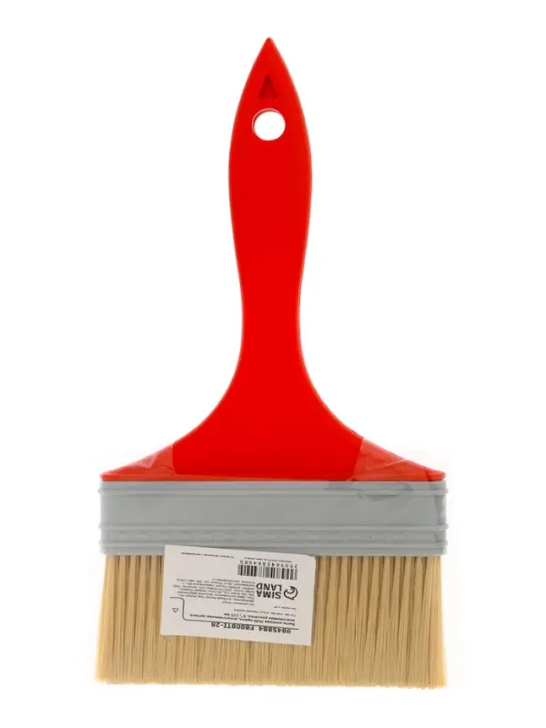 Кисть плоская ЛОМ промо, искусственная щетина, пластиковая рукоятка, 5", 125 мм