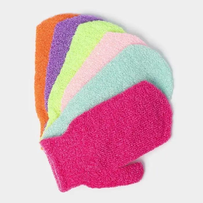 Мочалка - варежка массажная Доляна, 18×12 см, МИКС Мочалка - варежка массажная Доляна, 18×12 см, МИКС