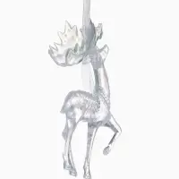 Ёлочная игрушка &laquo;Зимнее волшебство. Гордый олень&raquo;, 13&times;8 см, прозрачный перелив