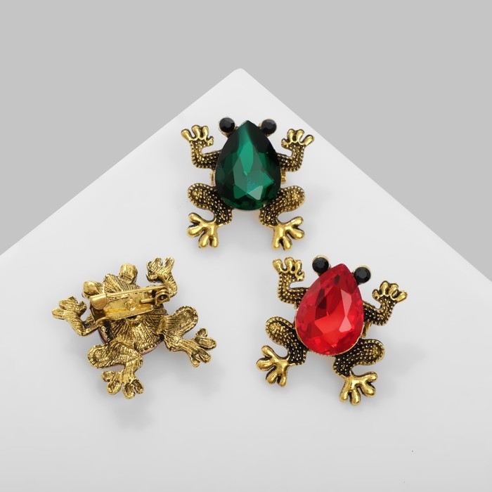 Брошь «Лягушка» стекло, цвет МИКС (неделимая фасовка 12 шт., цена за шт.) Брошь «Лягушка» стекло, цвет МИКС (неделимая фасовка 12 шт., цена за шт.)