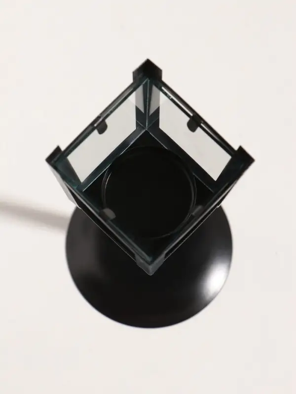 Подсвечник металл 1 свеча  Подсвечник металл 1 свеча "Фонарь" черный 24х9х9 см