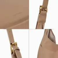 Сумка - мешок женская TEXTURA, на магните, с косметичкой, 34&times;12&times;27 см, бежевая