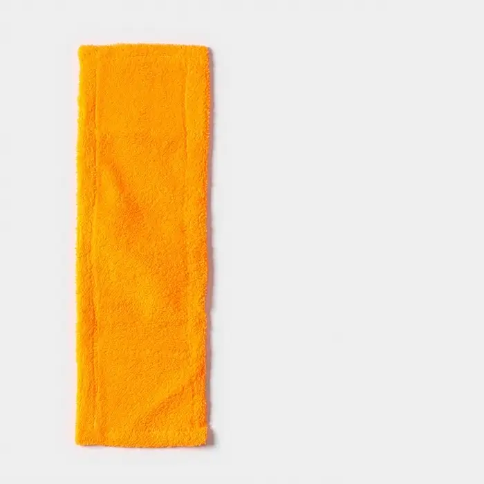 Насадка для плоской швабры &laquo;Доляна&raquo;, 42&times;12 см, микрофибра, 60 г, оранжевая