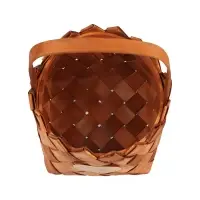 Набор корзин плетёных, 2 шт., 20&times;20&times;12 см, 16&times;16&times;10 см, ива, натуральный цвет