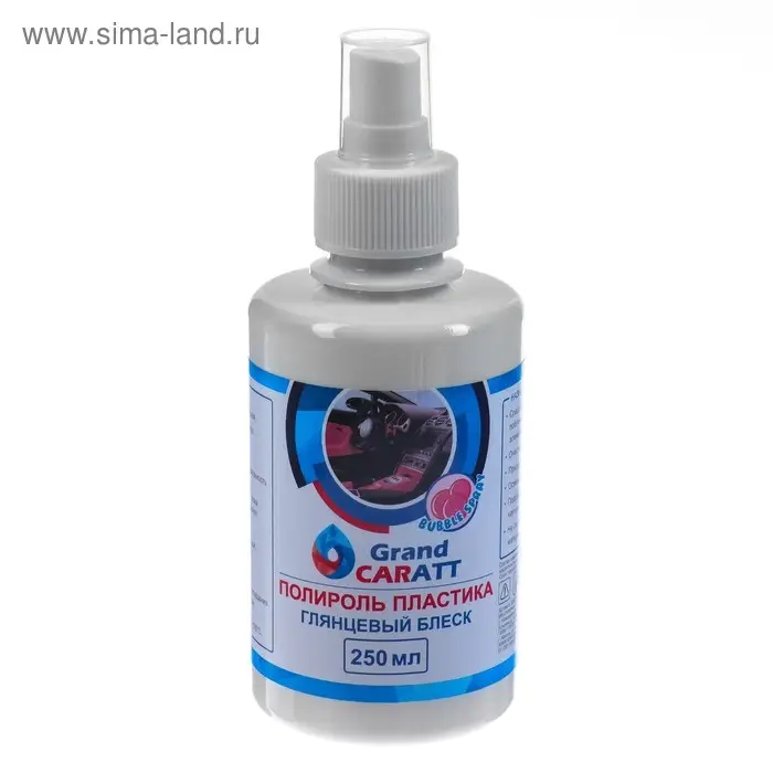 Полироль пластика Grand Caratt глянцевый, Bubble Spray, 250 мл