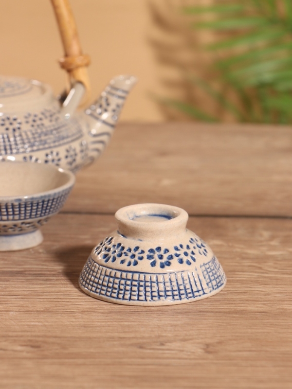 Набор для чаепития «Айша» керамический, чайничек + 2 пиалы