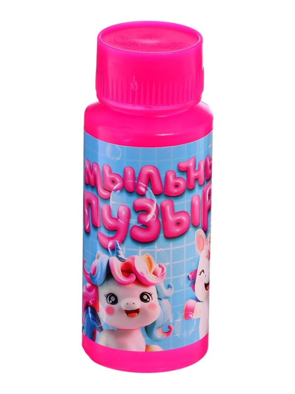 Мыльные пузыри , 95 мл цвет розовй (набор 15шт)