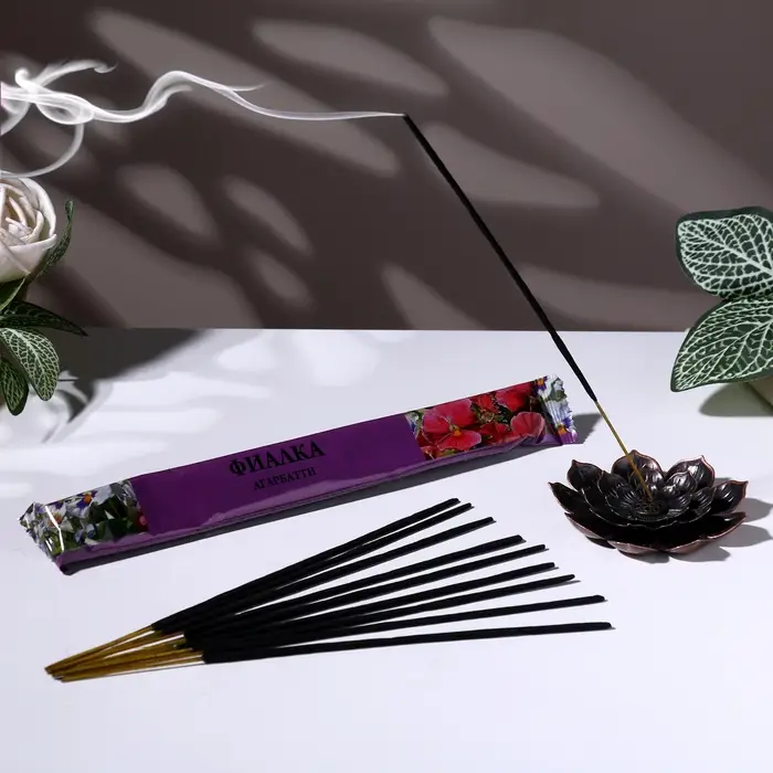 Благовония "Агарбатти Фиалка", 8 палочек в мягкой упаковке