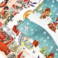 Набор упаковочной бумаги &laquo;Новогодняя&raquo;, 4 листа, 70&times;100 см
