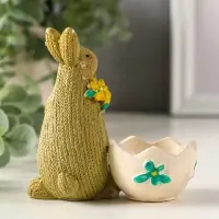 Сувенир полистоун подставка "Зайчики пасхальные" набор 2 шт 5,3х10х10 см Сувенир полистоун подставка "Зайчики пасхальные" набор 2 шт 5,3х10х10 см