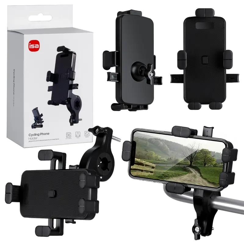 Держатель для велосипеда BH-01 черный ISA (100шт/кор) Держатель для велосипеда BH-01 черный ISA (100шт/кор)